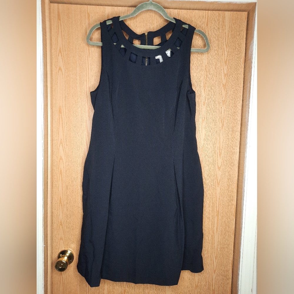 J Howard Black Sleeveless Dress Size 14
